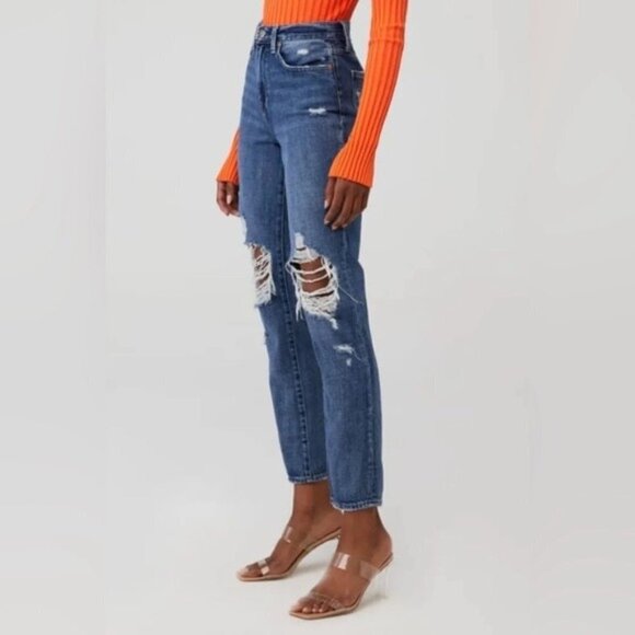 Pistola Presley High Rise Relaxed Roller - Eternal Destructed Size 28 - Picture 1 of 9